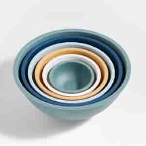 cutekitchenware.com White Rimmed Mixing and Serving Bowls Set of 6