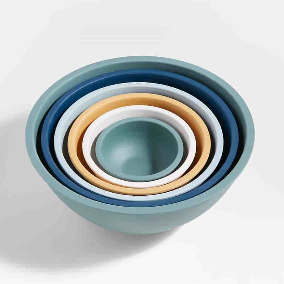 cutekitchenware.com White Rimmed Mixing and Serving Bowls Set of 6