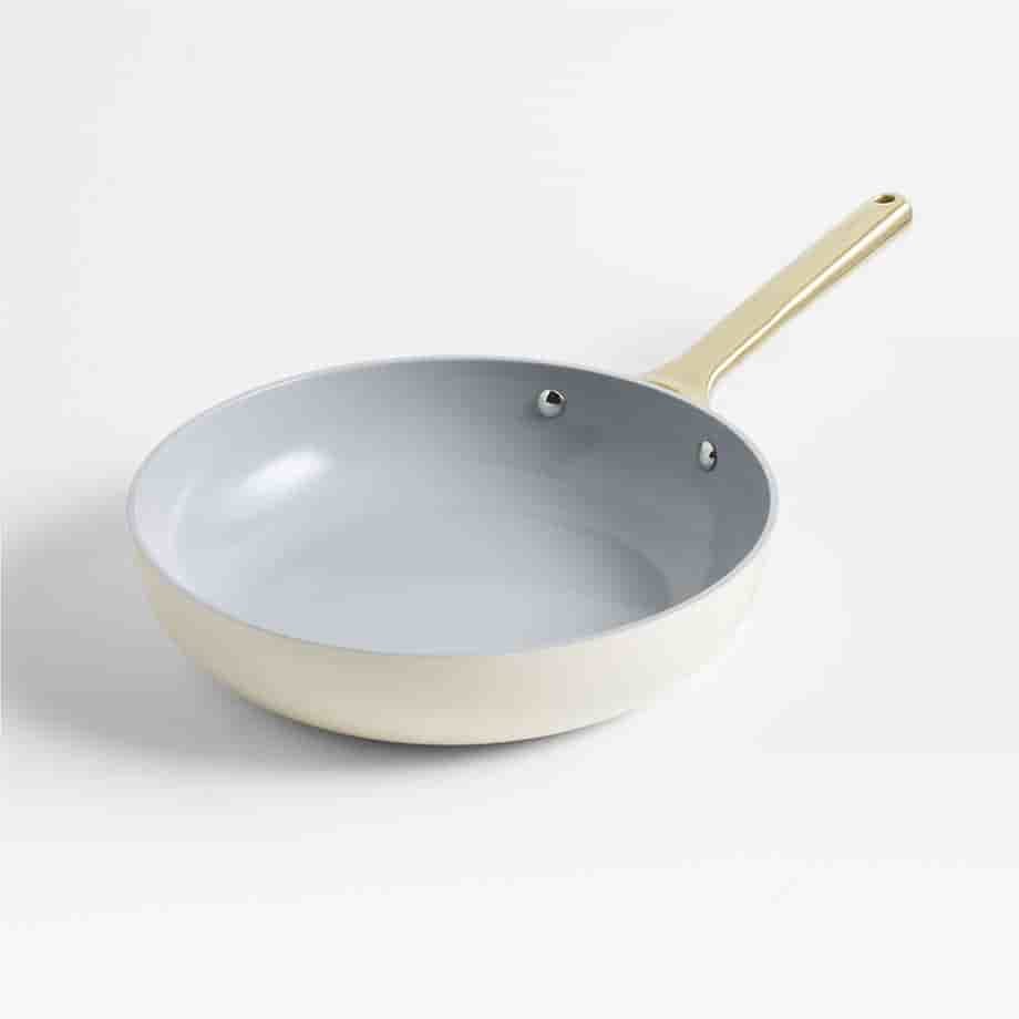 cutekitchenware.com Home Cream Supper Non-Stick Ceramic Fry Pan
