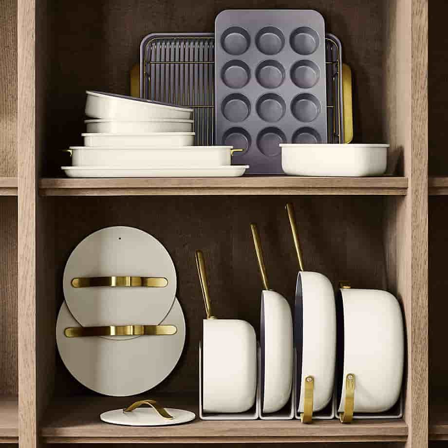 cutekitchenware.com Home Cream Full Kitchen Bakeweare & Cookware Set