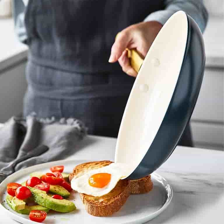 cutekitchenware.com Home Cream Supper Non-Stick Ceramic Fry Pan